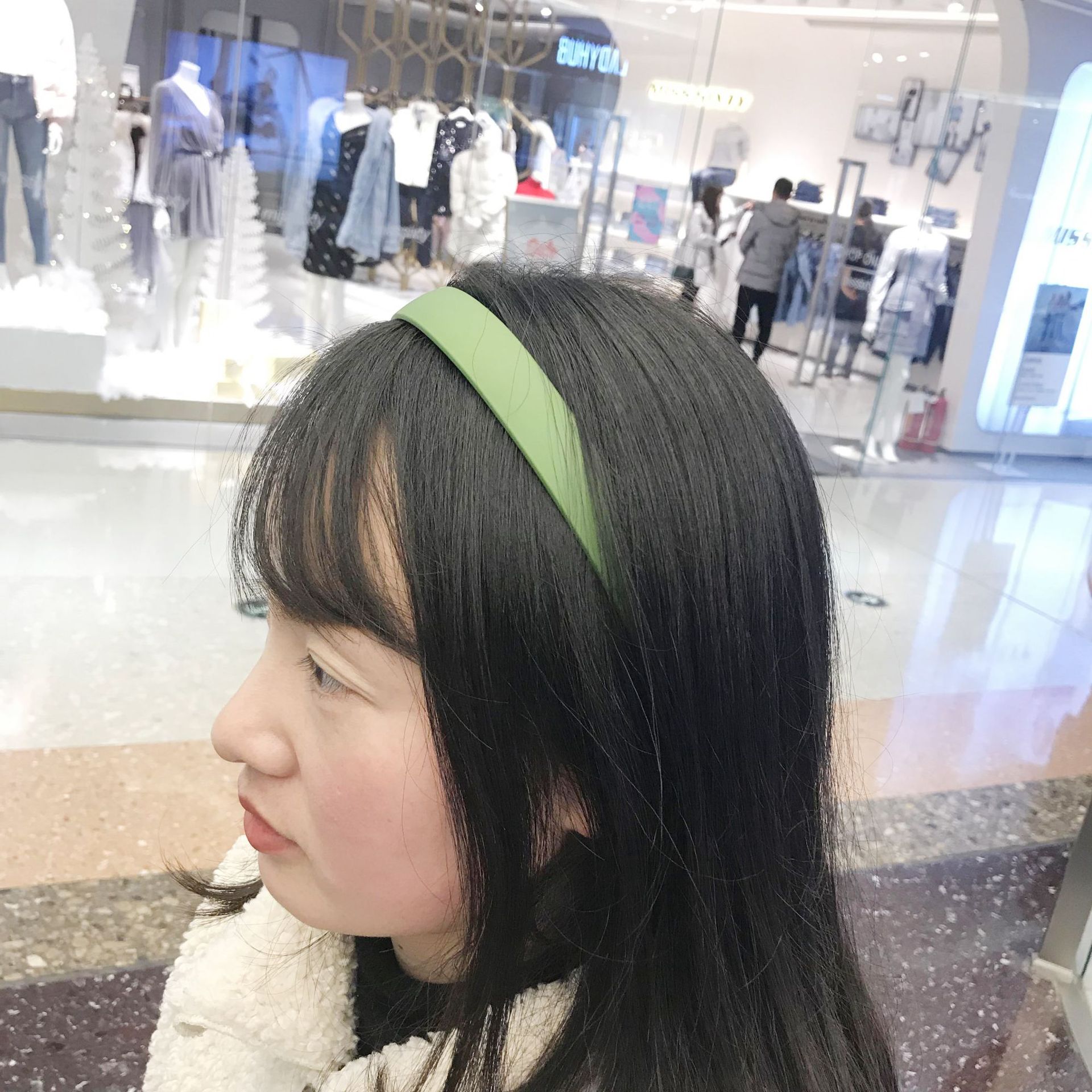 Simple Style Solid Color Plastic Hair Band 1 Piece