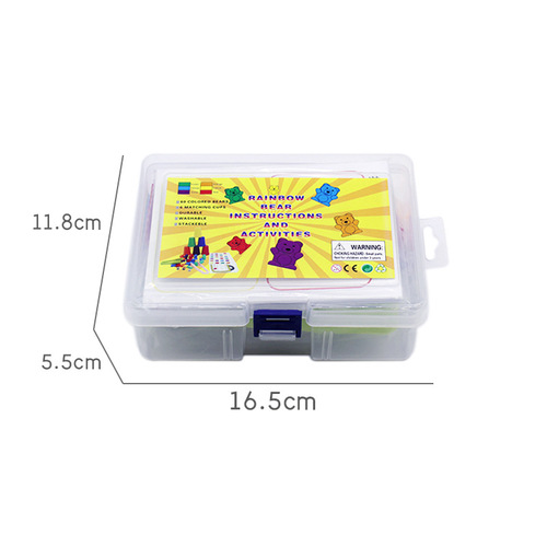 Direct selling rainbow muffin cup six-color weight bear children's toys counting mathematics Montessori teaching aids