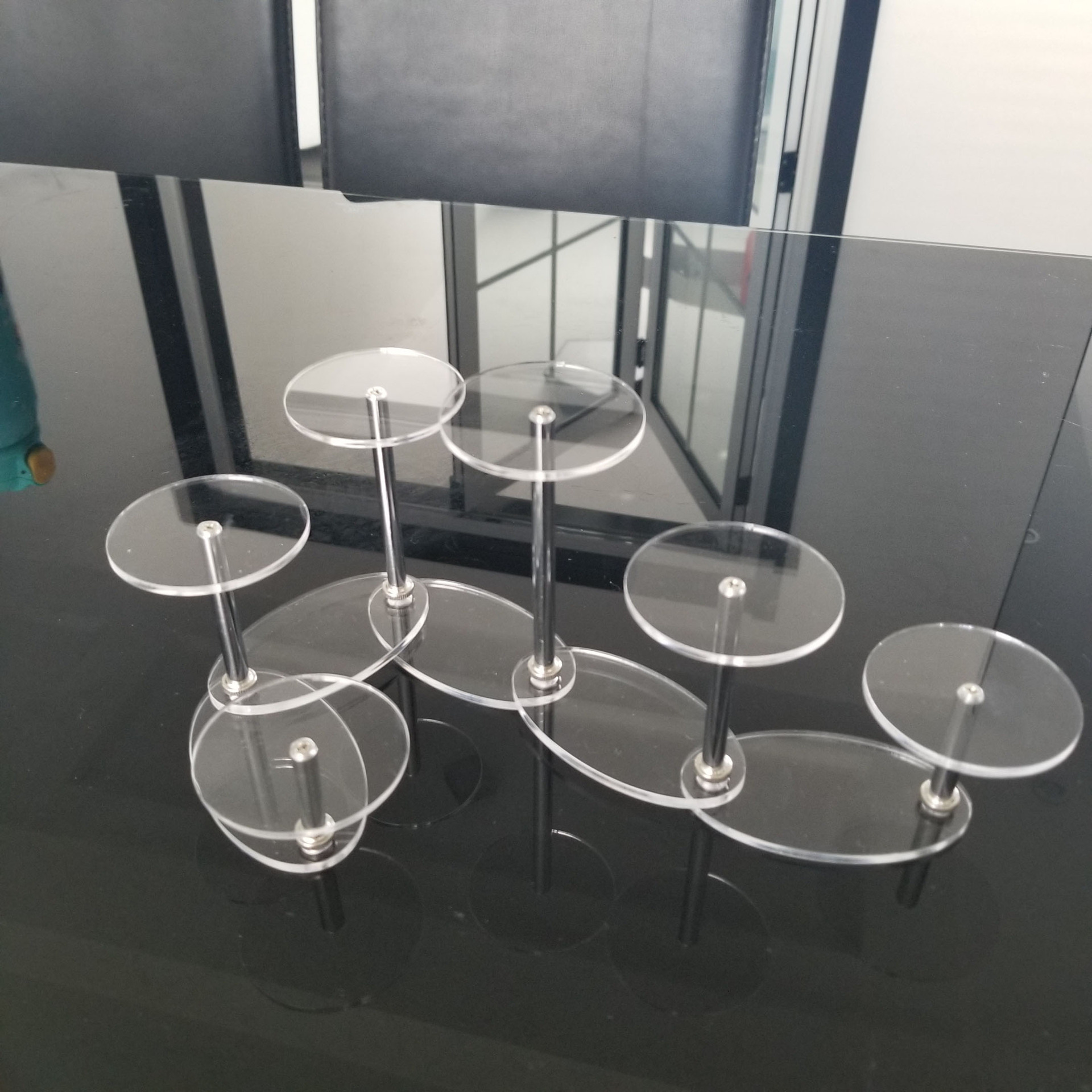 茶具茶杯展示架 茶道架亚克力展架工艺品陈列架多肉蛋糕饰品首饰