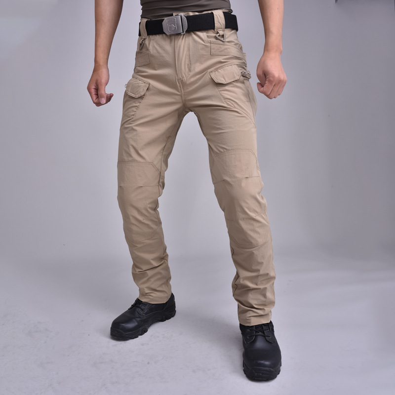 Pantalones deportivos de secado rápido de los hombres sueltos de primavera y otoño casual gordos pantalones de verano al aire libre pantalones de senderismo