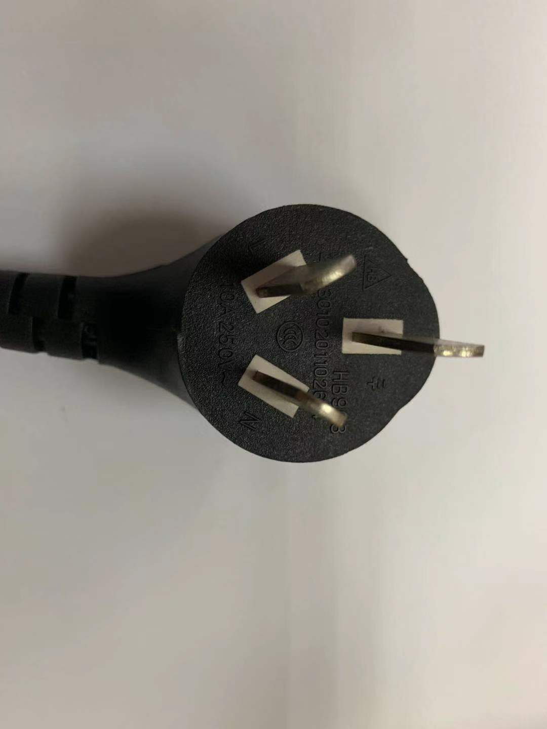 厂家直销国式三插单头电源线 AC插头线 3芯国式尾部上锡电线1.8米