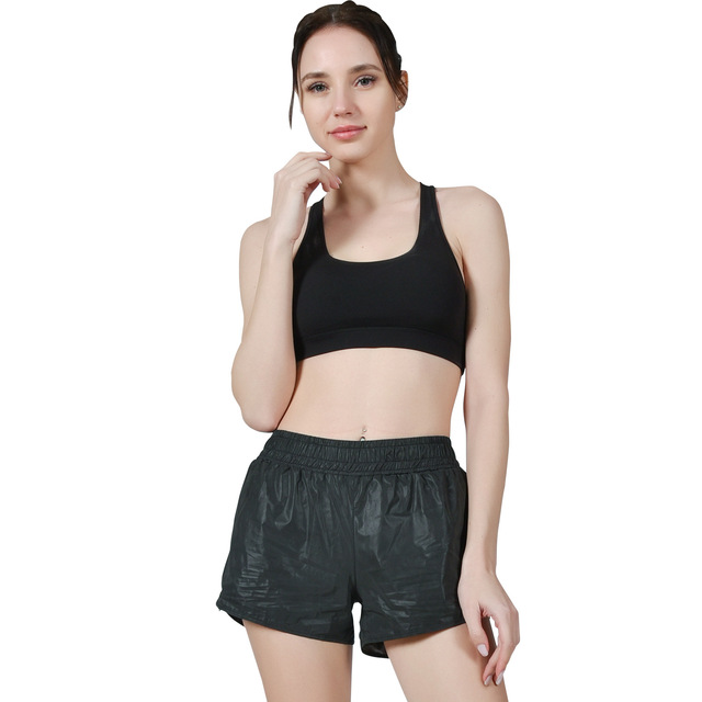 Spring and Summer New Reflective Sports Shorts Female Sports Outdoor Running Fitness Yoga Waterproof Pentacle Pants Expl