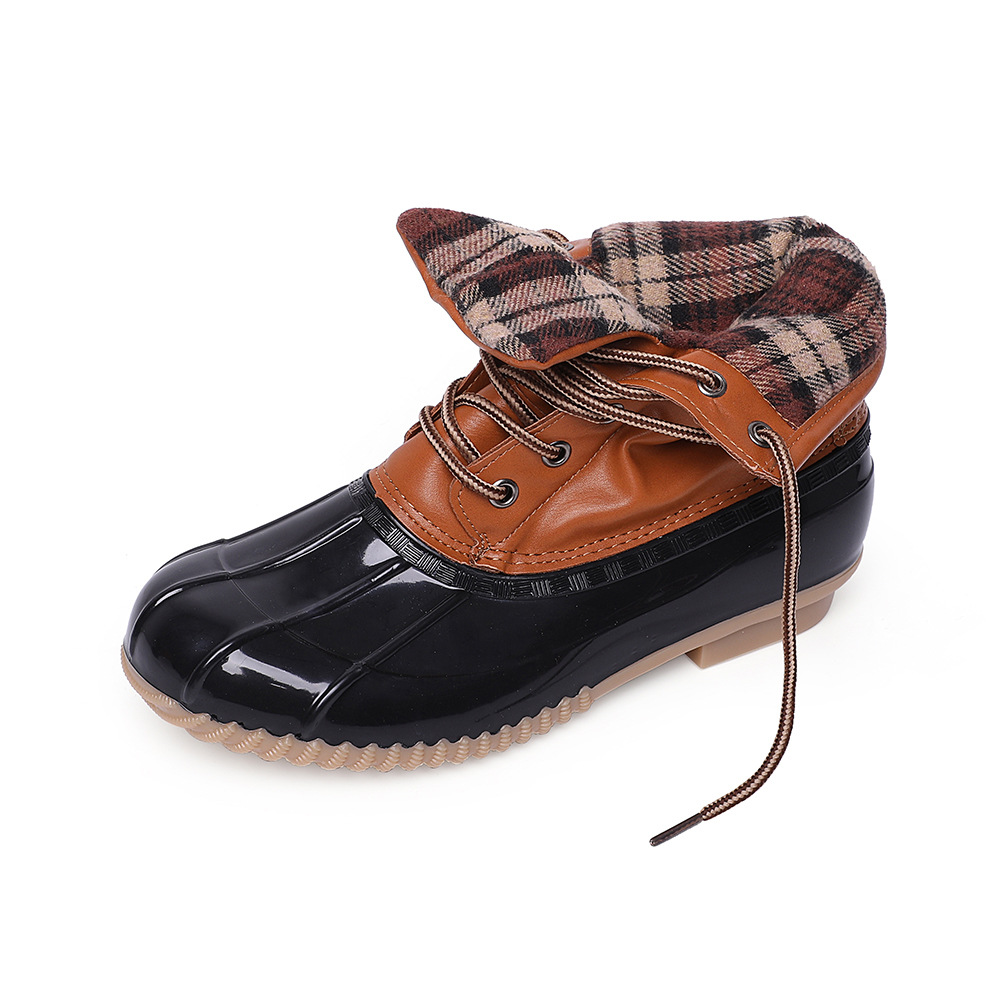 跨境专供2019亚马逊秋冬雪地靴女棉鞋加棉保暖舒适防滑工厂直销