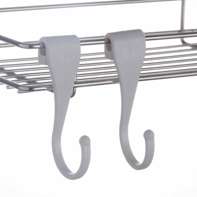 厂家批发产品配套挂钩 不锈钢架用塑料挂钩 选配免拆卸小挂钩牢固