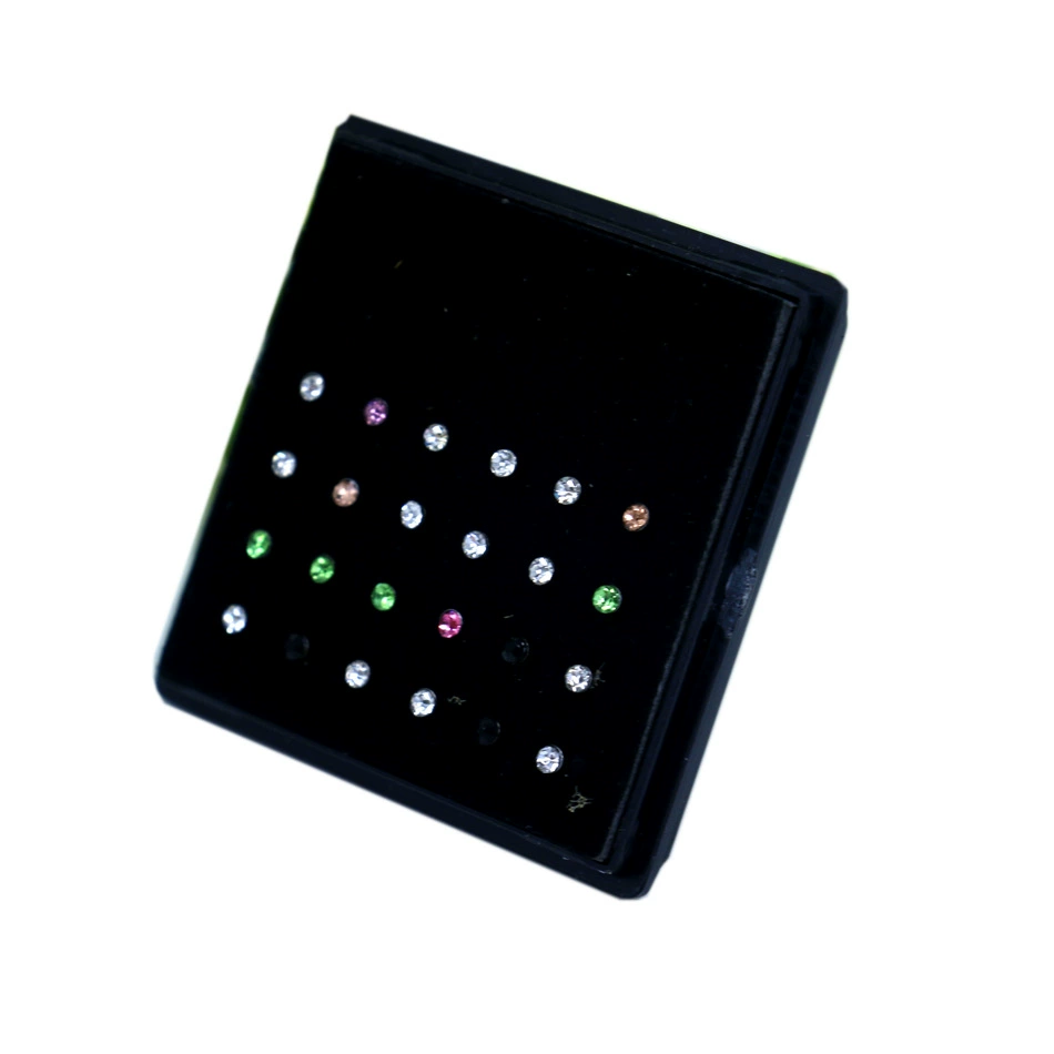 Shiny nose piercing stainless steel, 2mm, 2.5mm