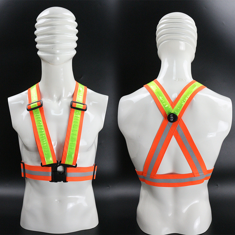 交叉背心(橙色松紧带)