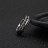 Accessory stainless steel, fashionable chain with pigtail, ring, European style, wholesale, punk style