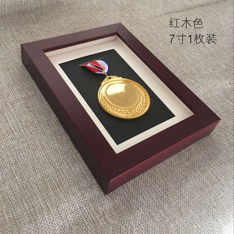 Wooden medal photo frame solid wood simple marathon event medal display frame can add Logo Wooden medal photo frame solid wood simple marathon event medal display frame can add Logo