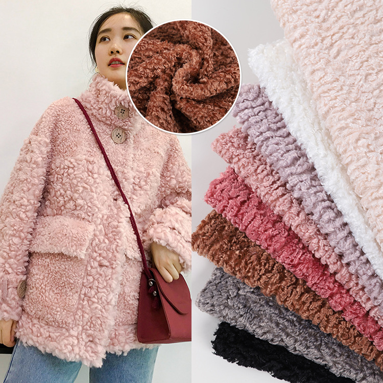 厂家直供全涤仿醋酸布 绒布服装经编面料 支持订货