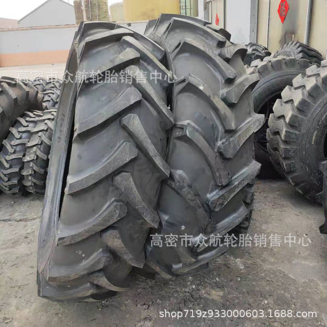 农用拖拉机轮胎18.4-38人字花纹农用机械轮胎18.4-42收割机轮胎