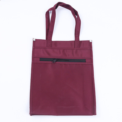 牛津布手提购物袋会议文件布袋 拉链牛津布袋可印刷logo