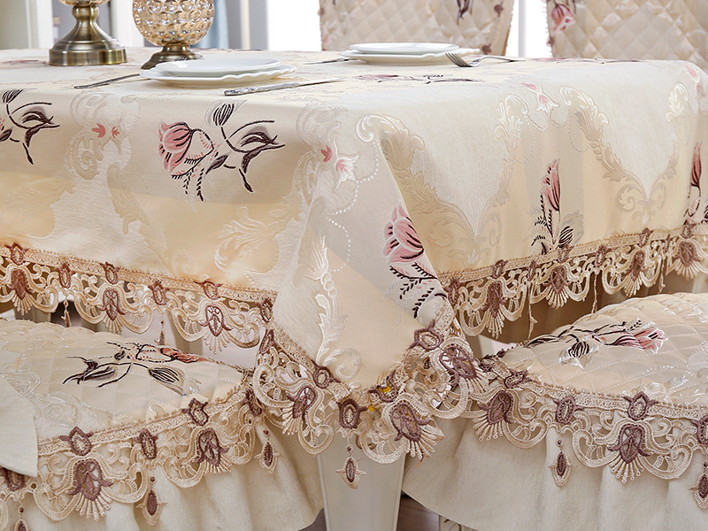 欧式郁金香黄椅垫 (10)