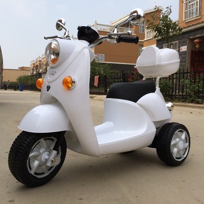 奇客儿童电动三轮车 宝宝电动双驱摩托车大动力儿童玩具车 可坐人|ms