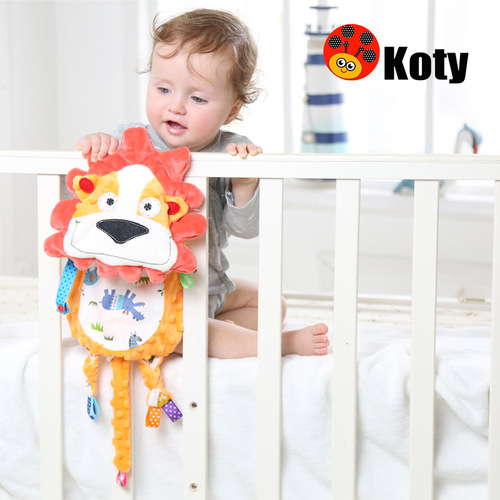 Koty baby animal-shaped comfort napkin can be chewed in the mouth to soothe the baby to sleep artifact plush toy