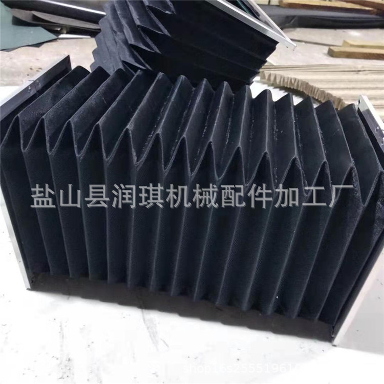 厂家定制机床风琴防护罩 直线导轨式三防布防尘罩 桥切机风琴罩|ru