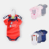2019 factory Direct selling baby one-piece garment Short sleeved Romper baby clothes Romper Climbing clothes wholesale Short sleeved Gentleman