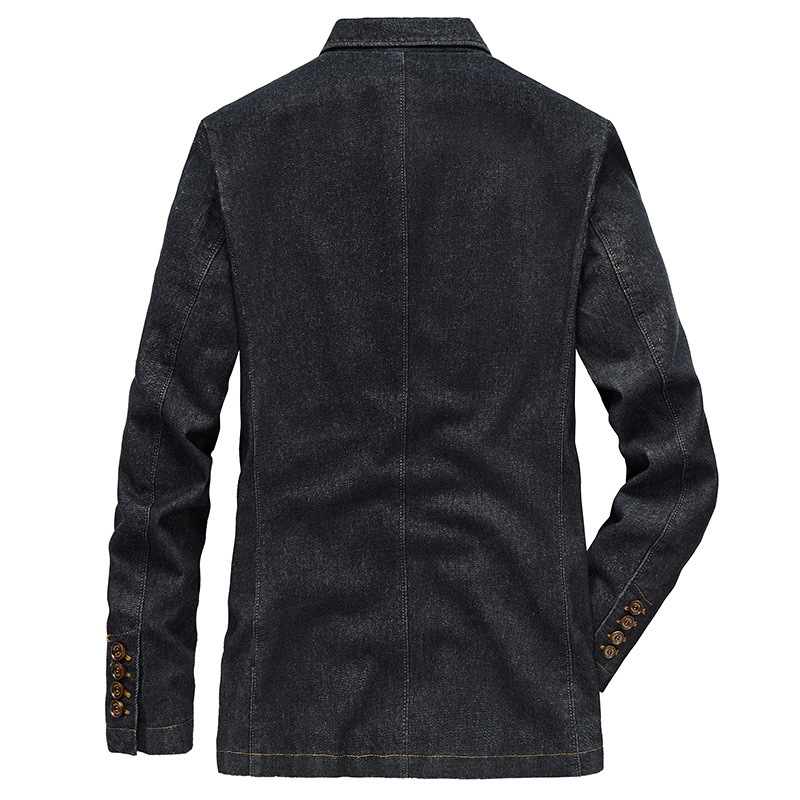 2019 traje transfronterizo nuevo traje de mezclilla casual para jóvenes Chaqueta de traje de talla grande suelta chaqueta de moda casual