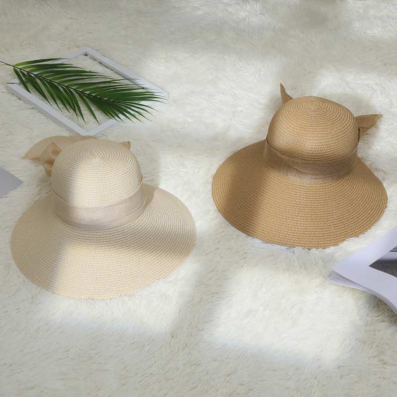 Straw hat Spring and summer new pattern leisure time Traveling Play weave Korean Edition fresh outdoors sunshade Sunscreen Straw hat