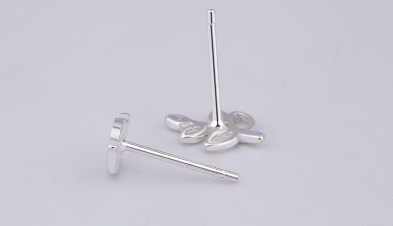 925 Sterling Silber Ohr Nadel Ohr Stecker Vogel Zweig Einfache Silber Ohr Stecker Frauen Koreanische Mode Ohr Stecker Oliven Zweig Ohr Stecker display picture 2