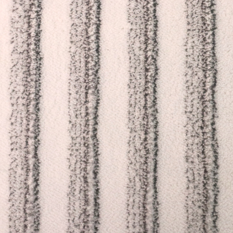 超密夹尼龙细丝灰色条珊瑚绒清洁拖把布料中山厂家供应毛绒布