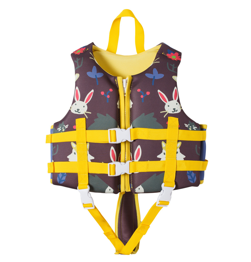 NEWAO儿童救生衣可爱男女童浮力背心浮潜学游泳保暖漂流马甲泳衣