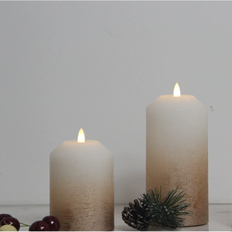 Factory LED light shakes up and down flame simulation candle light black core candlelight