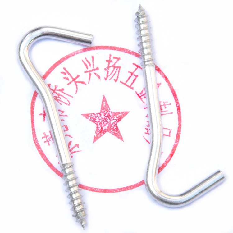 厂家批发生产异形7字挂钩螺丝3.2*17*19/52mm七字折弯自攻木螺丝