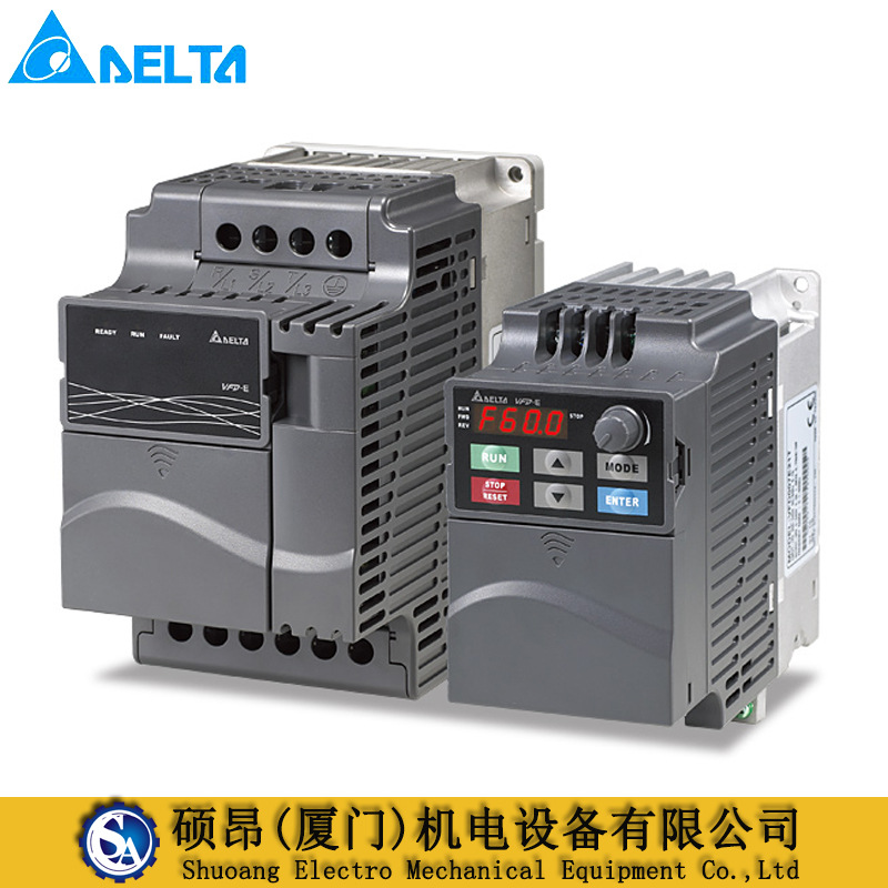 正品VFD004E43T台达变频器0.4KW 380V平板型 内置PLC EMI滤波器