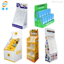 厂家供应产品促销瓦楞纸货架 超市商品纸展示架 纸陈列架pdq