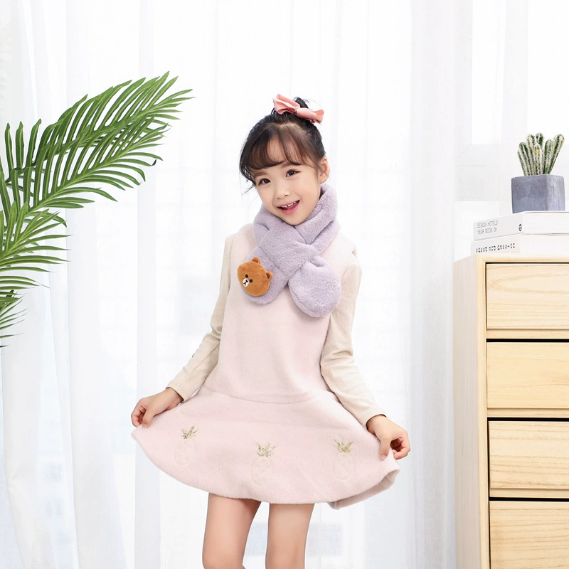 П Demi-сезона теплая шарф-поддержка для мальчиков, семейный стиль