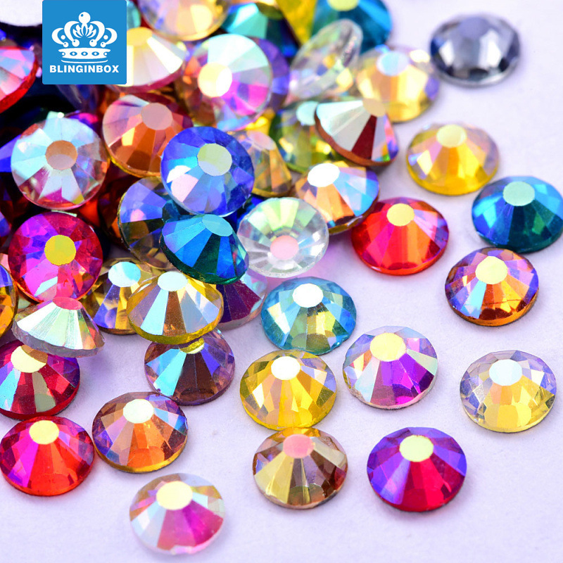 1440pcs Crystal bling dance costumes rhinestones DIY flat bottom diamond beauty Nail Phone Case shoes bag Colorful gemstones Jewelry Accessories