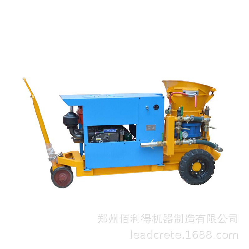 3立方小型混凝土干喷喷浆机 带轮式移动方便 隧道墙面喷涂
