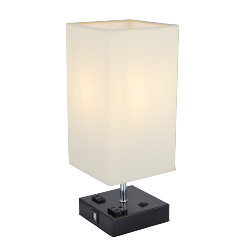 定制五金布艺欧式台灯 现代简约酒店卧室装饰床头灯落地台灯