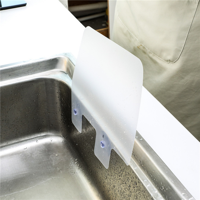 水槽挡水板厨房用品水池家用塑料防溅水隔洗碗洗菜吸盘隔水板 价格 厂家 哪里买 我有货 B 5yoho Cn