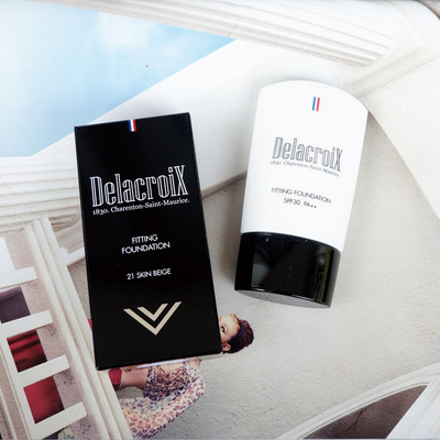 韩国原装进口德拉克罗瓦粉底液轻薄服帖遮瑕保湿隔离防水不脱妆