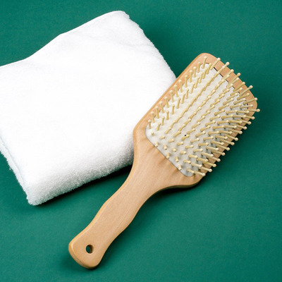 环保清漆实木美发大板梳波浪柄梳子按摩梳厂家