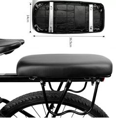 Thickened rear seat pad for sports bike, extended shelf for electric scooter, cool decoration item