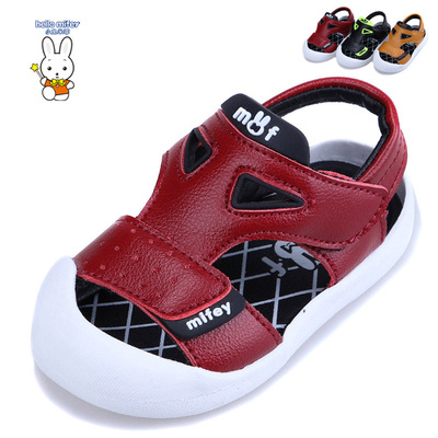 2020 Rabbit Mayfair summer new pattern Sandals Young children baby soft sole prewalker  children Baotou Sandy beach Sandals