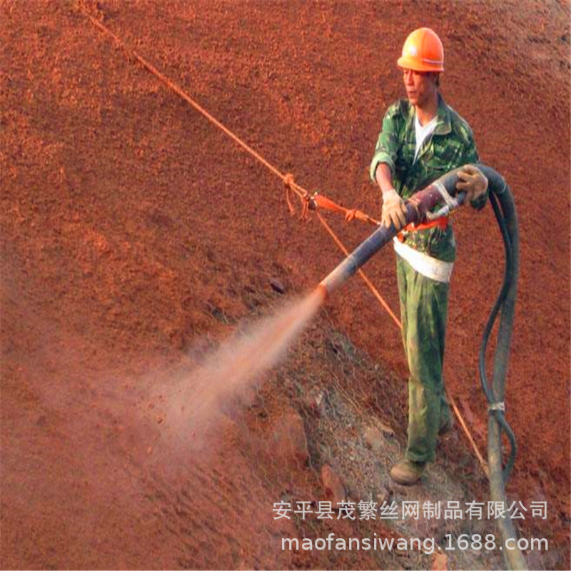 现货热镀锌钢丝护坡绿化挂网客土喷播植草矿山复绿客土喷播铁丝网