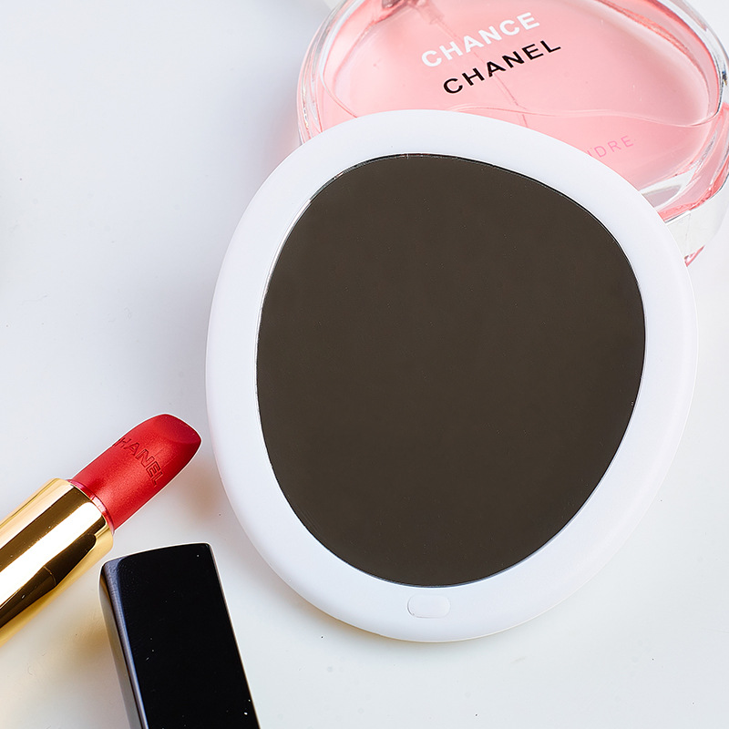 女神节电商专供 女士随身化妆镜 发光镜子 礼品批发促销镜子|ms