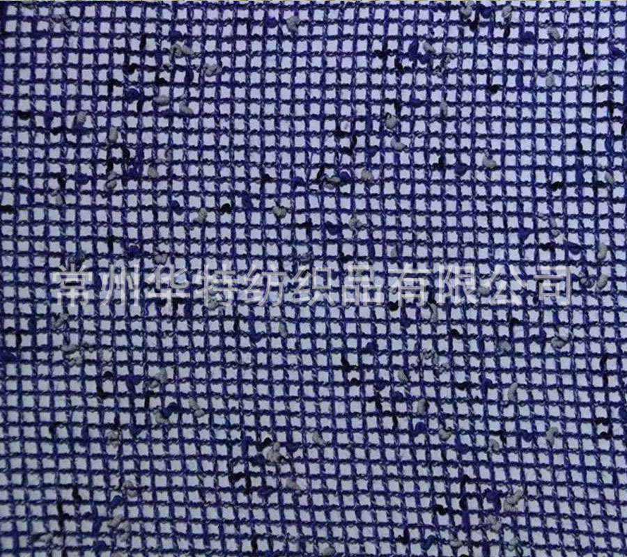 方格网眼蕾丝面料 涤/人造棉成份 双色效果针织面料 网布 网眼布