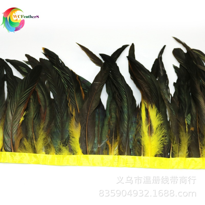 厂家特推2019初夏高品质演出服裙摆装饰黑紫尾花边25-30cm头饰搭详情图11