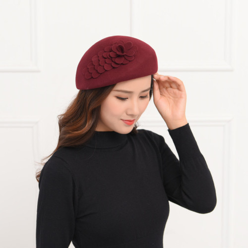 Party hats Fedoras hats for women female woollen cloth, Belle hat, wool water drop parquet wool top hat