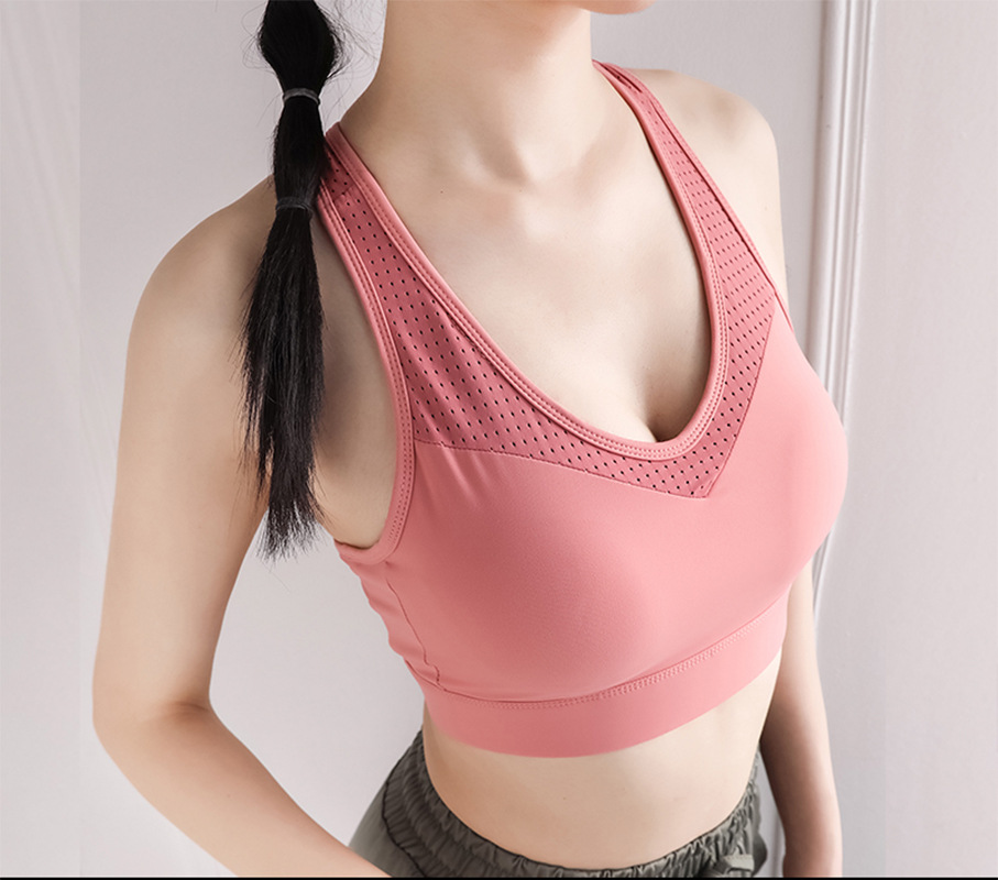 Ropa interior deportiva de las mujeres corriendo push up más tamaño breasted belleza ajustable espalda Yoga fitness alta resistencia a prueba golpes sujetador