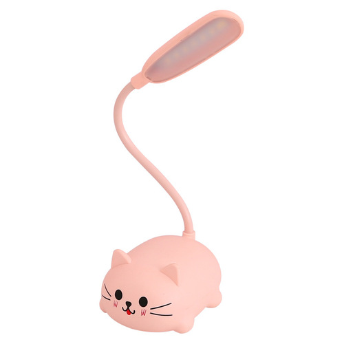 Cartoon Cute Pet Pig Charging Small Desk Lamp LED Foldable USB Children's Charging Eye Protection Desktop Night Light Gift