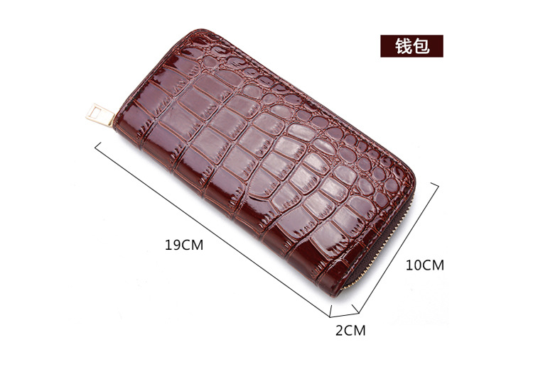 Fashion Crocodile Pattern Glossy Patent Leather Bag Wholesale Nihaojewelry display picture 2