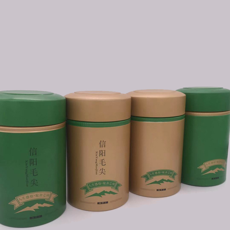通版 信阳毛尖 铁罐 茶叶罐 金属罐厂家订制 小罐茶 特色小盒包装