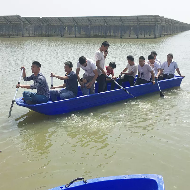 塑料船生产厂家支持定制出口船牛筋小船双层捕鱼船鱼船保洁观光船