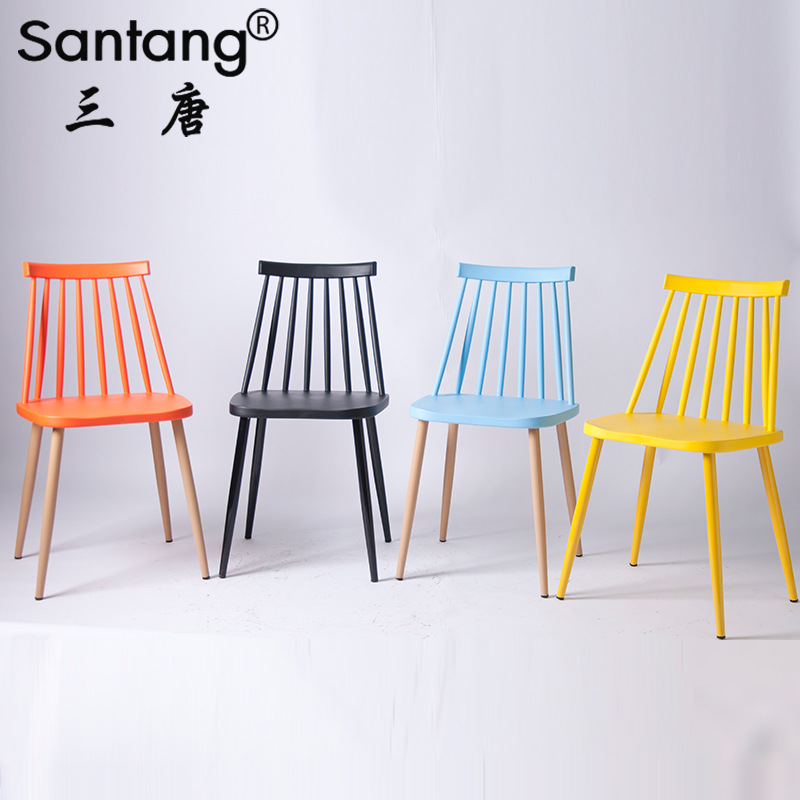 Tang Dynasty Bulletin Chair North European Wind Cut Small Wensha Leisure Waiting Training Conference Exhibition Cafe Adult Back Chair