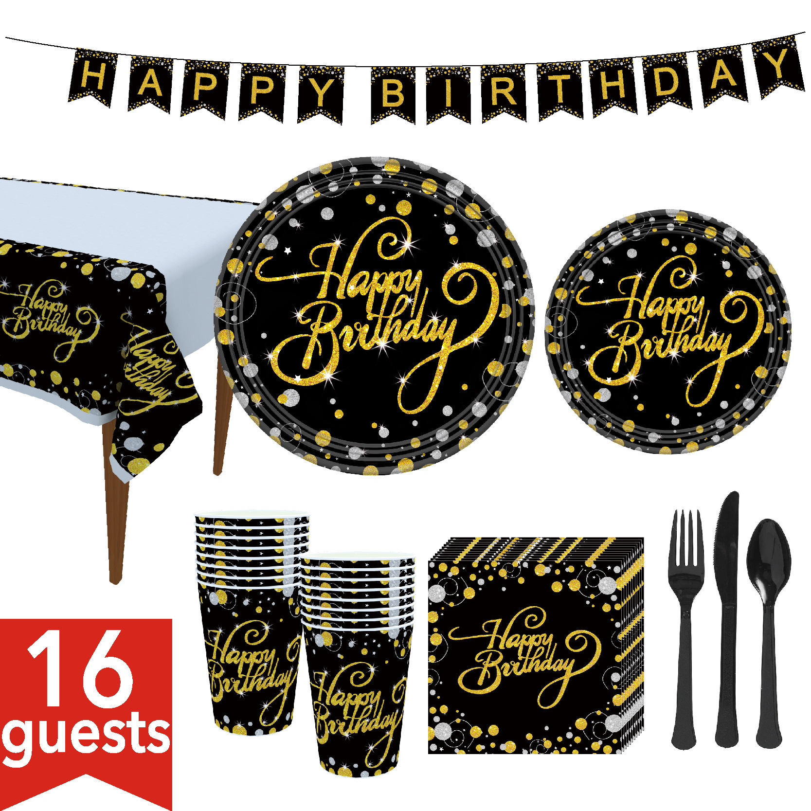 40g Weight Tableware Kitchen and drinking utensils Tableware Event & Party Supplies Fashion Letter Paper Tableware